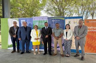 En la foto se presentan la Alcaldesa de Desamparados, así como el Alcalde de La Unión, Vicealcaldesa de Curridabat y autoridades de Fundación Crusa. 